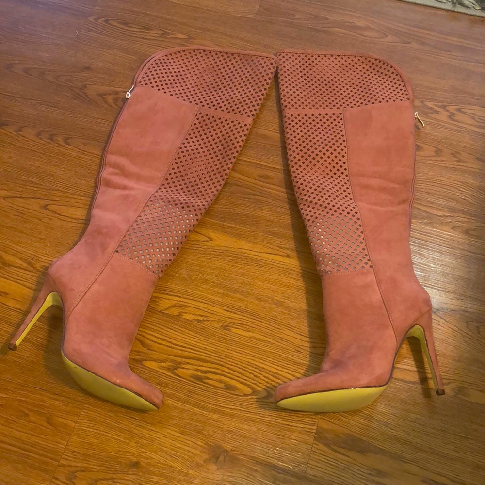 Balicia Heeled Thigh High Boot